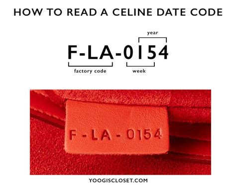 celine tasche seriennummer|Celine date codes.